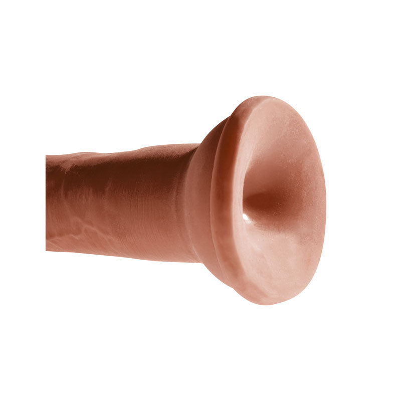 King Cock Plus 8'' Triple Density Cock Brown Dildo