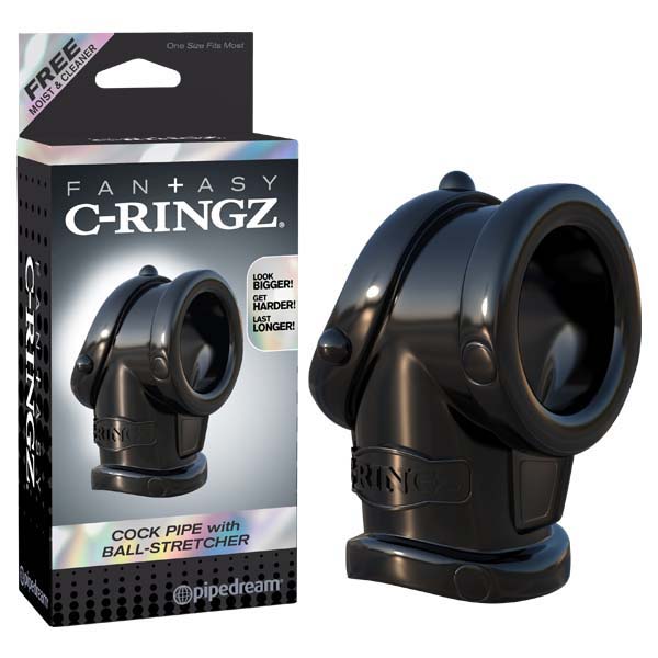 Fantasy C-ringz Cock Pipe Cock Ring With Ball Stretcher