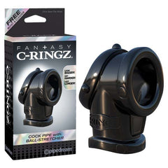 Fantasy C-ringz Cock Pipe Cock Ring With Ball Stretcher