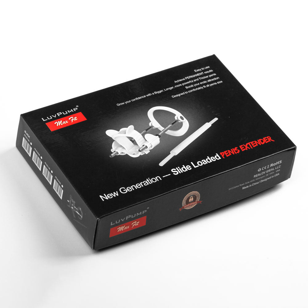 LuvPump Max Fit Luxury Penis Extender Kit - Black