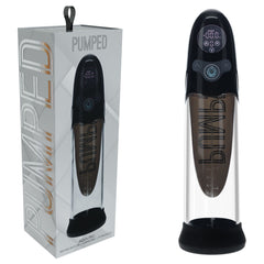PUMPED Aqua-Pro AI-Enabled Submersible Auto Penis Pump - Black - Black/Clear USB Rechargeable