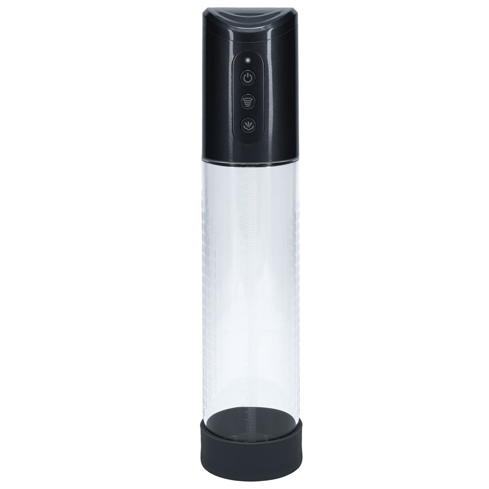 PUMPED Hyperpump Automatic Penis Pump - Gunmetal - Gunmetal Grey USB Rechargeable