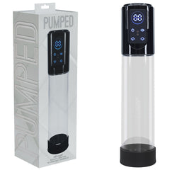 PUMPED MegaLift Automatic Penis Pump - Black - Black/Clear USB Rechargeable