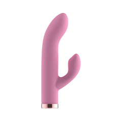 Passion Play Silicone Rabbit Vibrator - Pink - Pink USB Rechargeable Mini Rabbit Vibrator