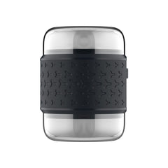Passion Play Vibrating Double Stroker - Clear - Clear USB Rechargeable Vibrating Double Ended Stroker