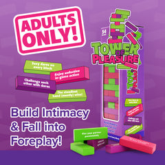 Tower of Pleasure - Couples Tumbling Tower Game Adult Jenga