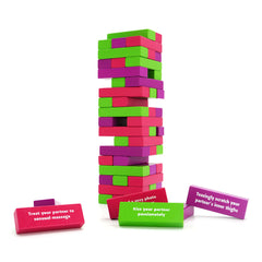 Tower of Pleasure - Couples Tumbling Tower Game Adult Jenga