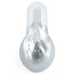 Pipedream Extreme Toyz Self Lubricating Sorority Snatch - Clear - Clear Vagina Stroker