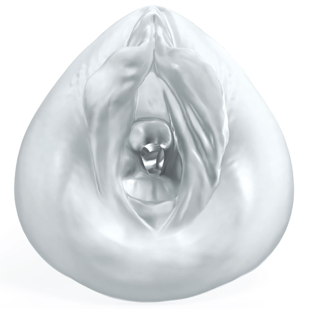 Pipedream Extreme Toyz Self Lubricating Sorority Snatch - Clear - Clear Vagina Stroker