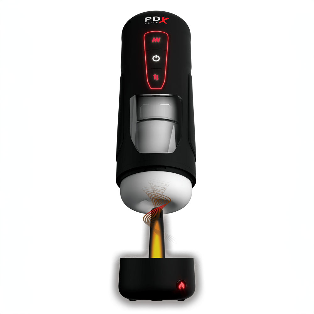 PDX Elite Milk Me Hotter - Thrusting Heating & Vibrating Auto Stroker Masturbator USB Rechargeable