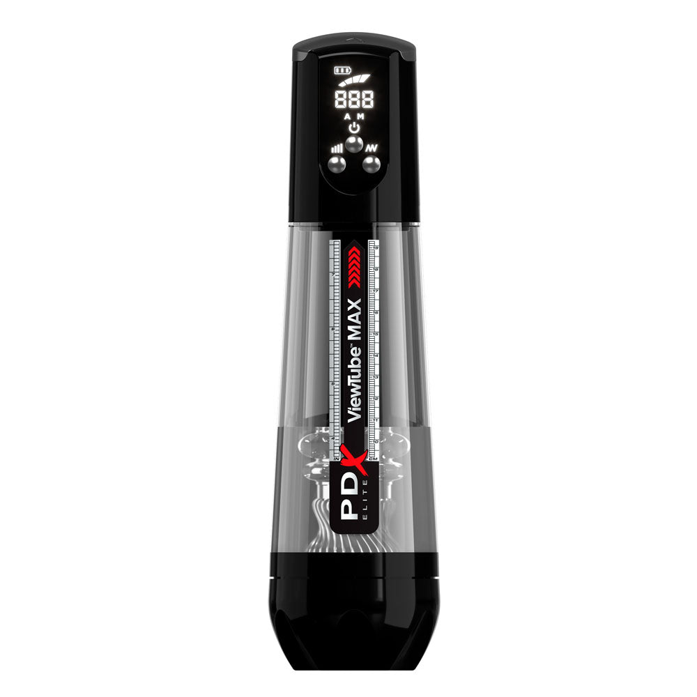 PDX Elite ViewTube MAX View - Clear USB Rechargeable Suction Auto Stroker Masturbator