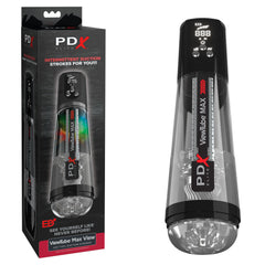 PDX Elite ViewTube MAX View - Clear USB Rechargeable Suction Auto Stroker Masturbator