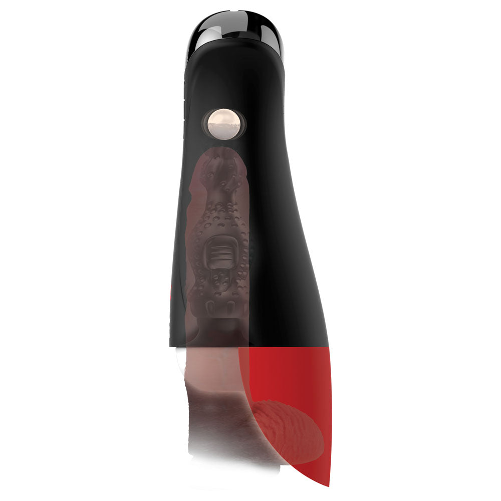 PDX Elite Fap-O-Matic Pro XL Auto Stroker Masturbator - White USB Rechargeable