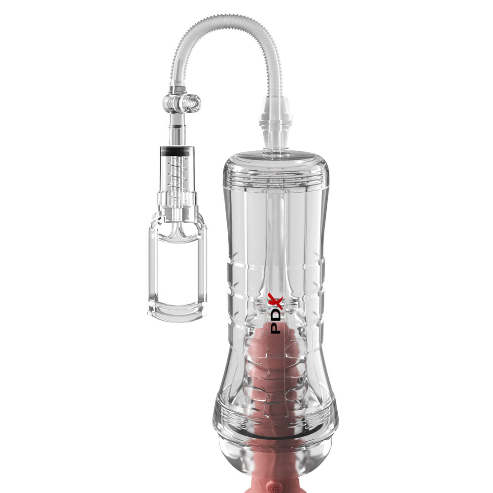 PDX Elite ViewTube Vac XXL Pump Stroker - Clear Vagina Stroker with Suction Pump