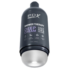 PDX Plus Shower Therapy - Deep Cream - Frosted Masturbator