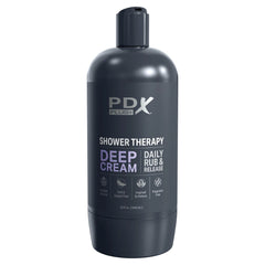PDX Plus Shower Therapy - Deep Cream - Frosted Masturbator