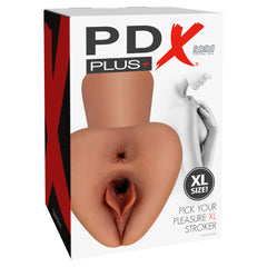 PDX Plus Masturbator Pick Your Pleasure Stroker XL - Brown