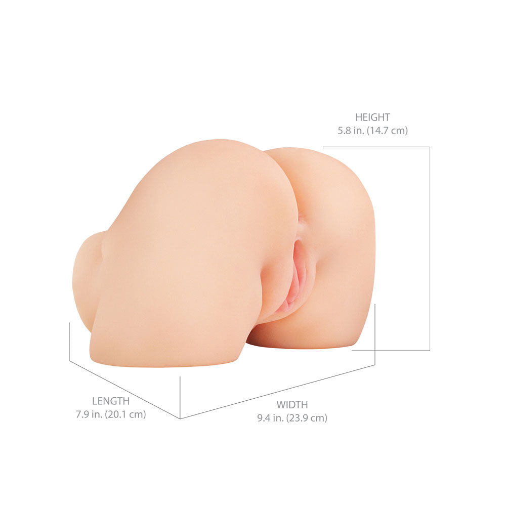 PDX Elite Shake That Ass Vibrating Mega Masturbator - Flesh