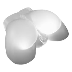 PDX Elite Go-Go Booty LED Mega Masturbator - Clear with LED Doggy-Style Masturbator