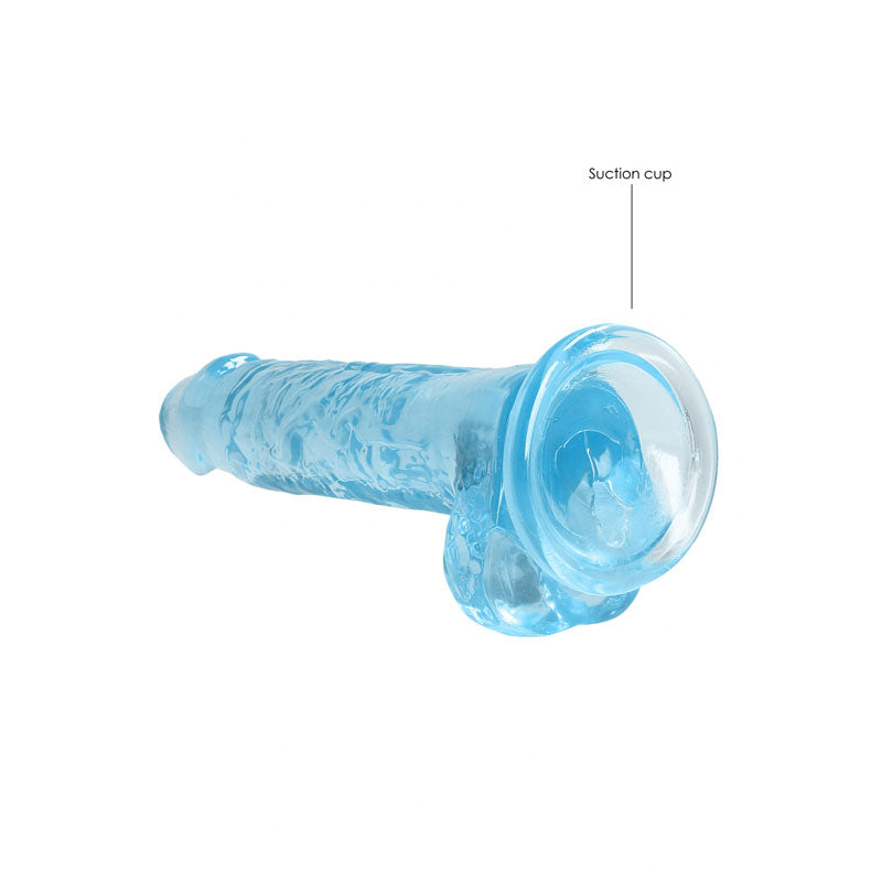 RealRock 7'' Realistic Dildo With Balls - Blue Dong