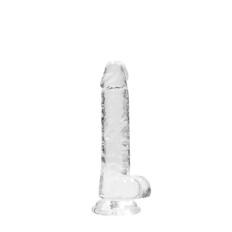 RealRock 7'' Realistic Dildo With Balls - Clear Dong