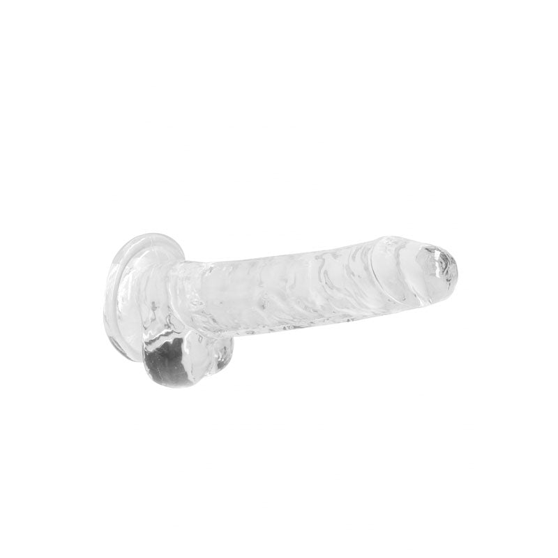 RealRock 7'' Realistic Dildo With Balls - Clear Dong