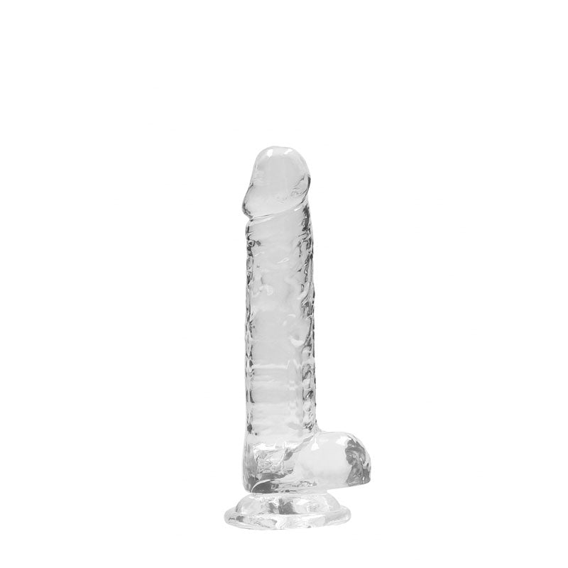 RealRock 7'' Realistic Dildo With Balls - Clear Dong