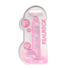 REALROCK 8'' Realistic Dildo With Balls - Pink