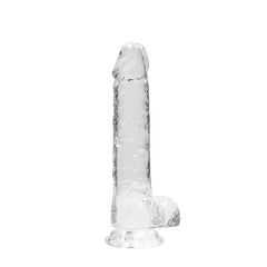 RealRock Realistic Clear Dildo With Balls 8"