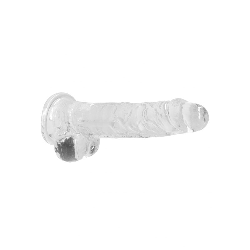 RealRock Realistic Clear Dildo With Balls 8"