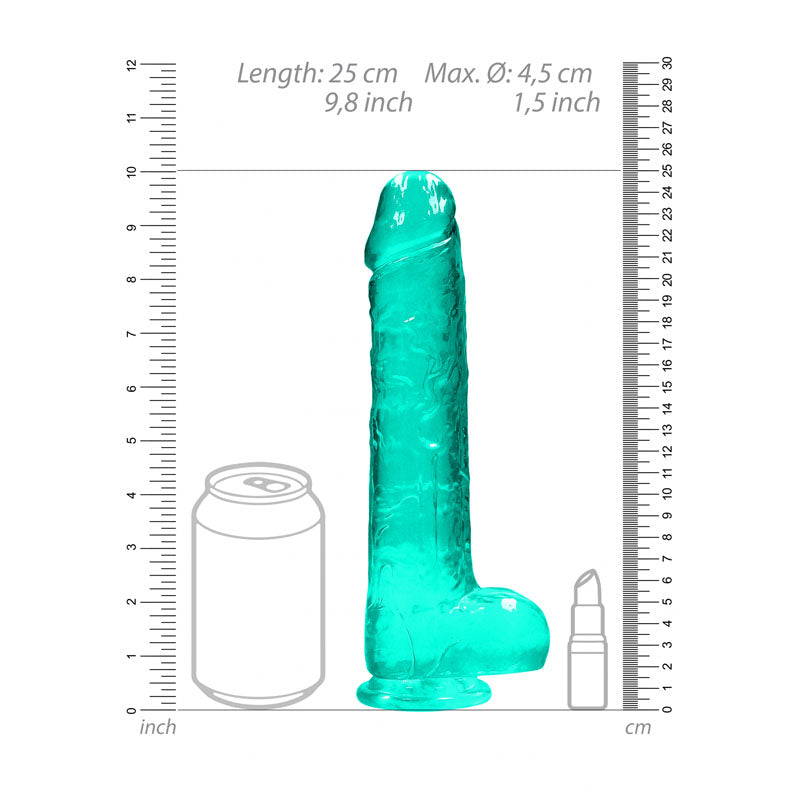 REALROCK Realistic Dildo With Balls 9"
