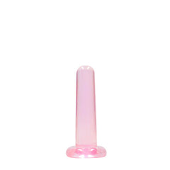 REALROCK Non Realistic Pink Dildo With Suction Cup - 13.5 cm
