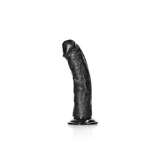 REALROCK Realistic Black 15.5cm Curved Dildo