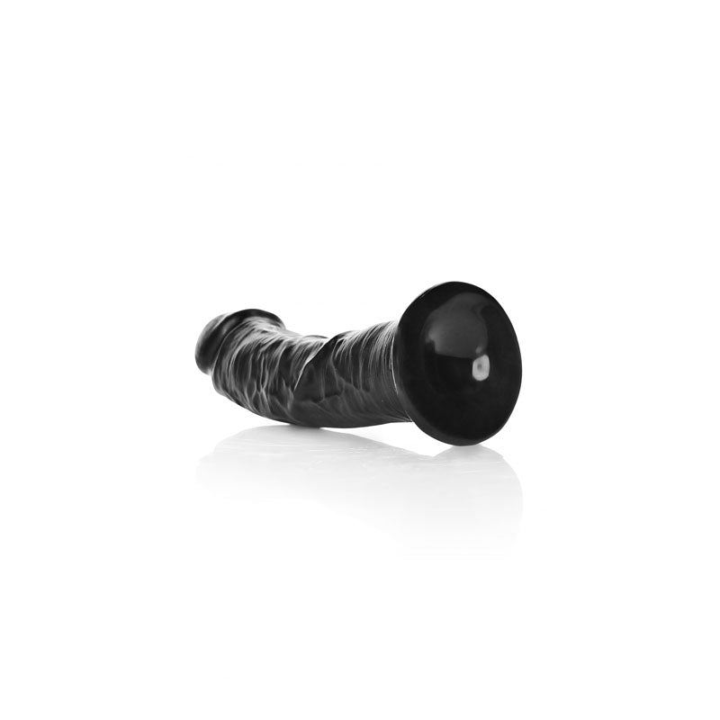REALROCK Realistic Black 15.5cm Curved Dildo