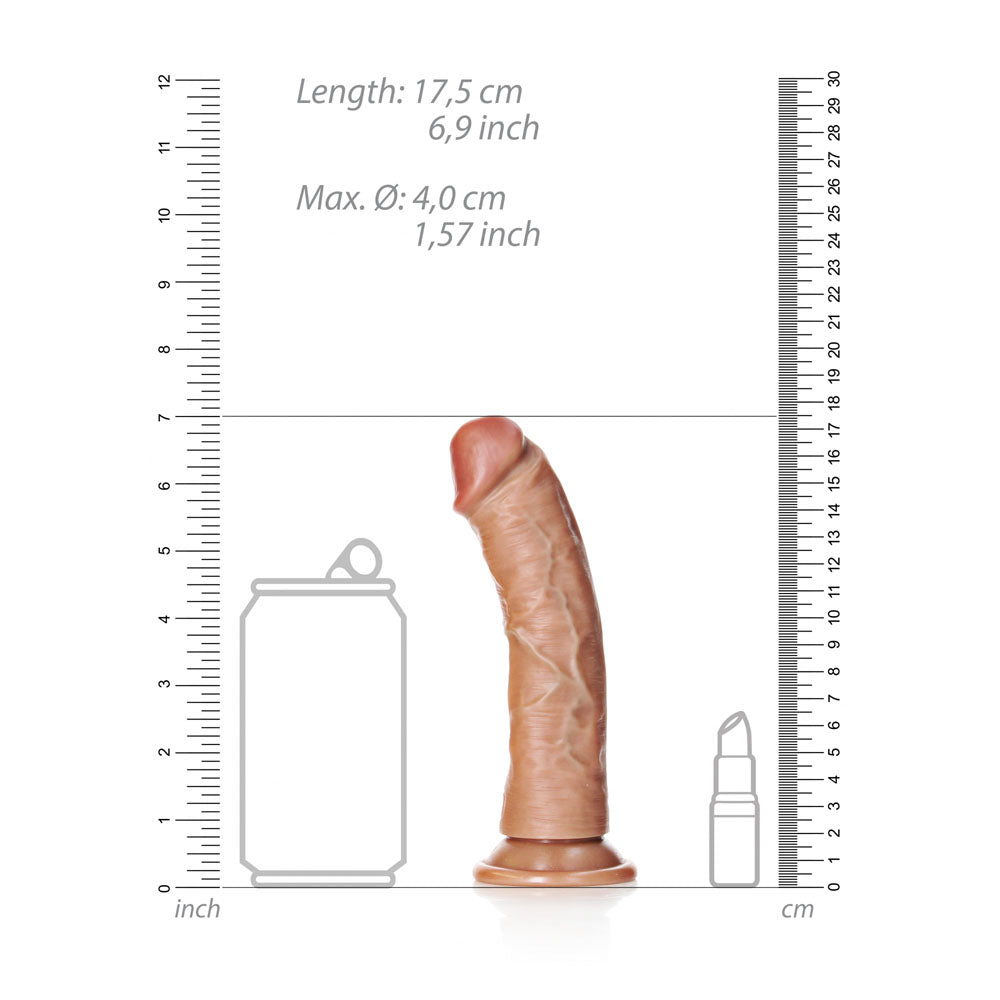REALROCK Realistic Tan 15.5cm Curved Dildo