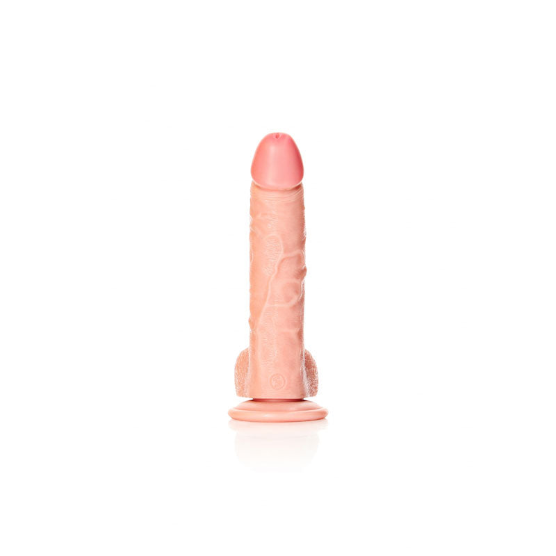 REALROCK Realistic Flesh Regular Curved Dong with Balls - 20.5 cm