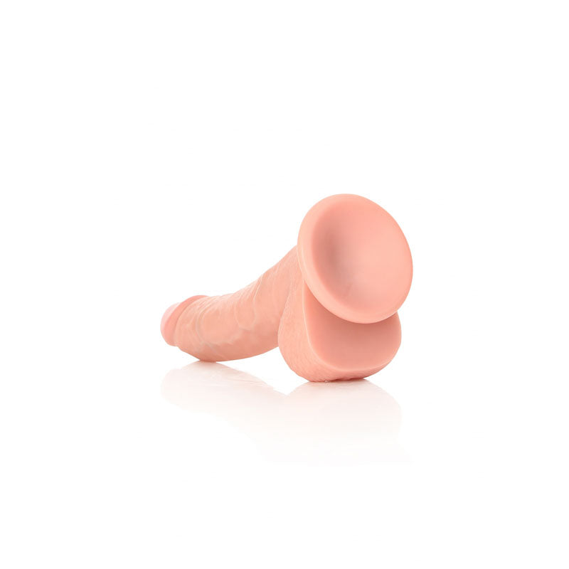 REALROCK Realistic Flesh Regular Curved Dong with Balls - 20.5 cm