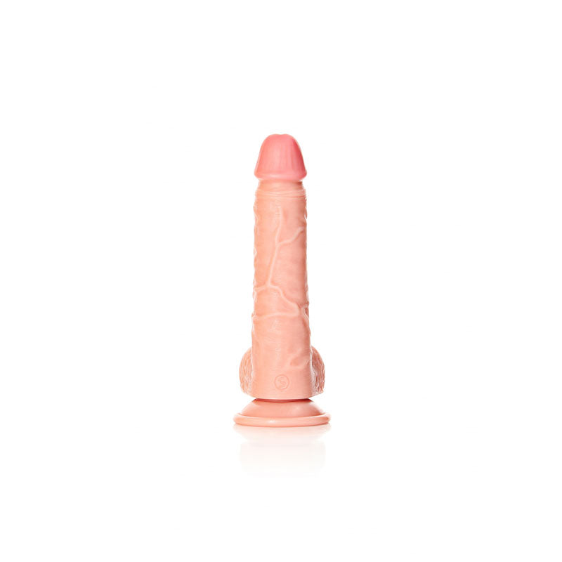 REALROCK Straight Realistic Flesh Dildo with Balls - 20.5 cm