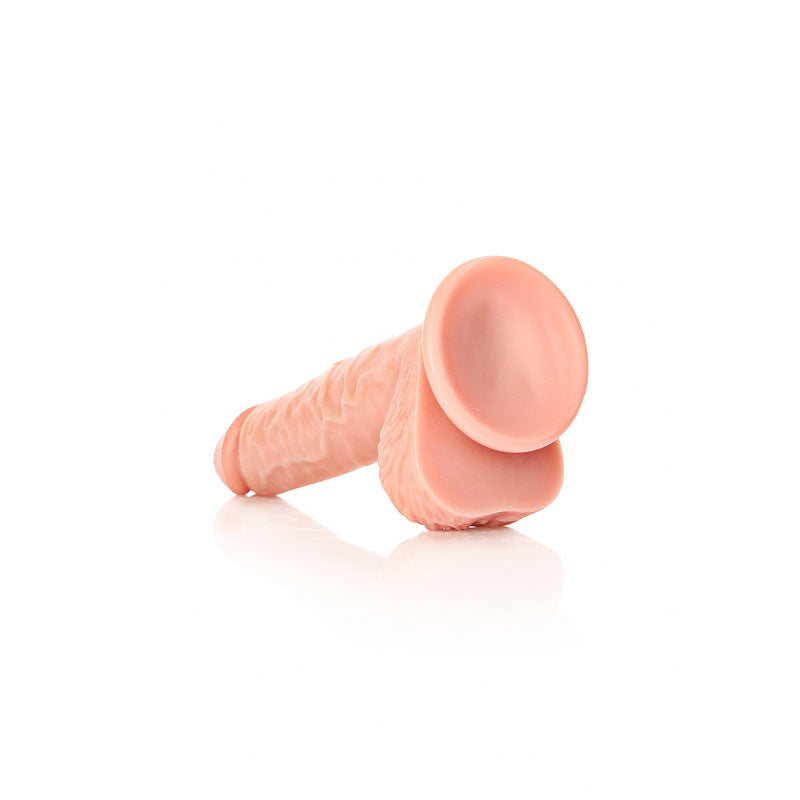 REALROCK Straight Realistic Flesh Dildo with Balls - 20.5 cm