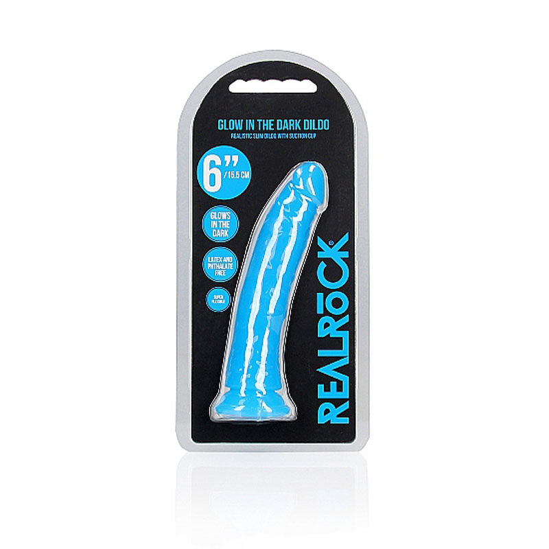 REALROCK 15.5 cm Slim Glow in the Dark Neon - Blue