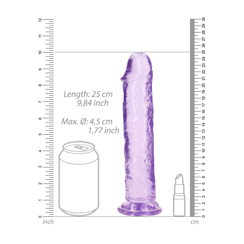 REALROCK 25 cm Straight Dildo - Purple