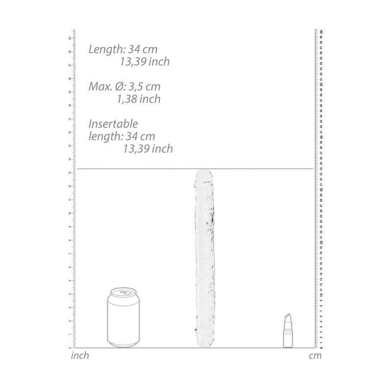 REALROCK 34 cm Double Dong - Clear