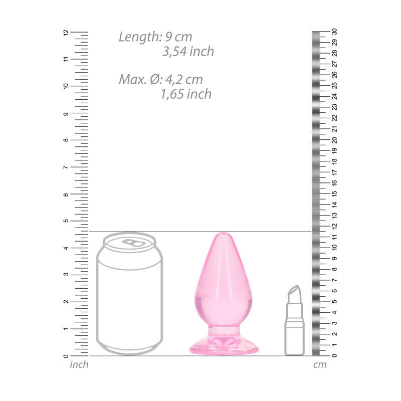 REALROCK 11.5 cm Anal Butt Plug - Pink