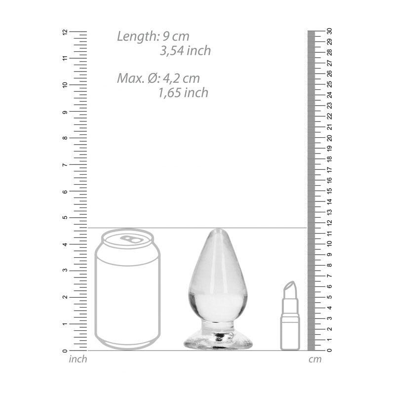 REALROCK 11.5 cm Anal Butt Plug - Clear