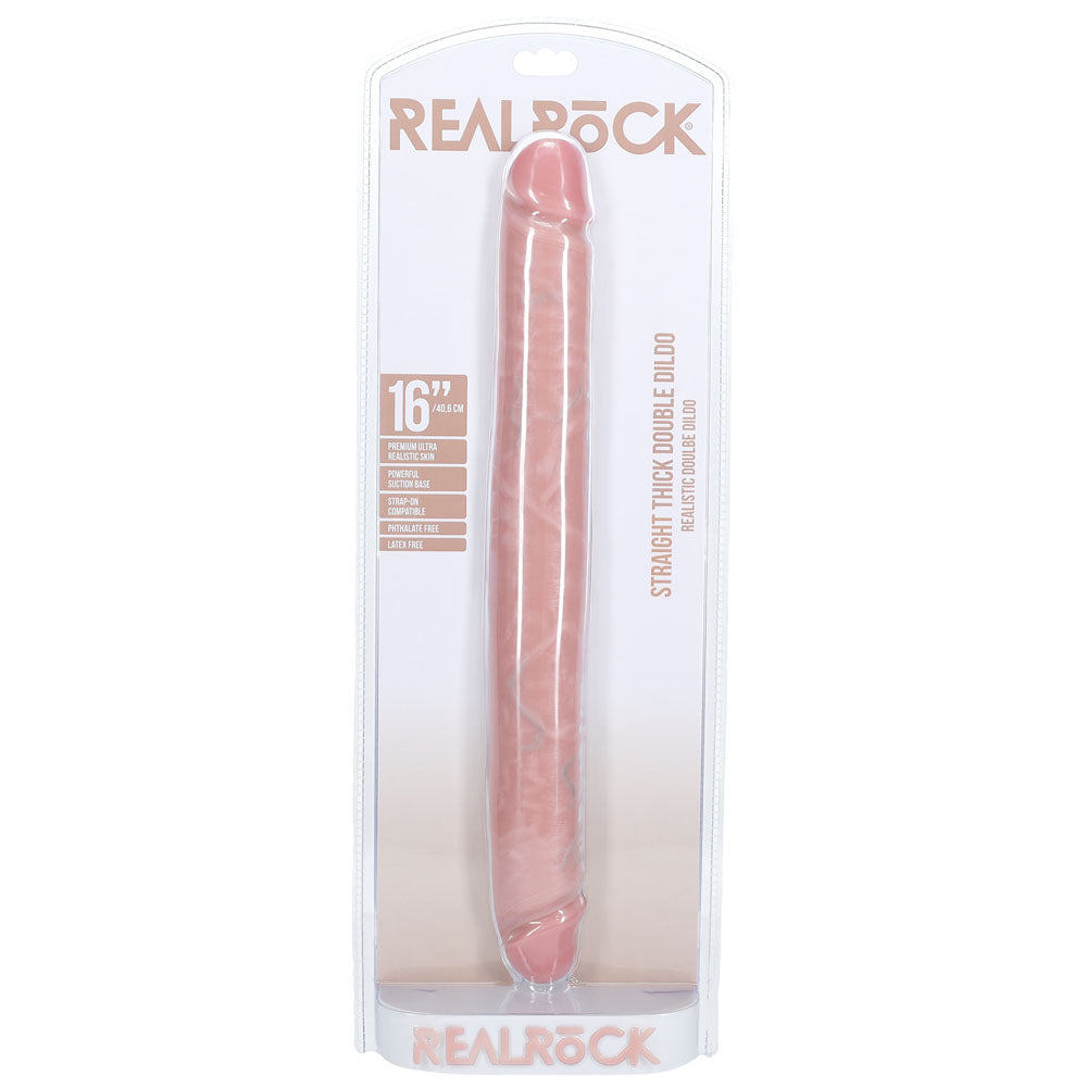 REALROCK 40cm Thick Double Dildo - Flesh
