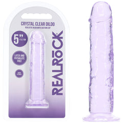 REALROCK Realistic 5'' Dildo - Purple - Purple 12.7 cm Dildo