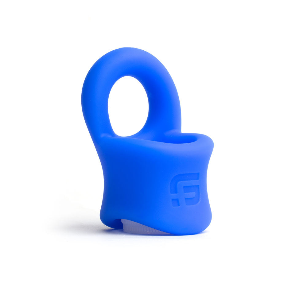 Sport Fucker Baller Silicone Cock Ring - Blue