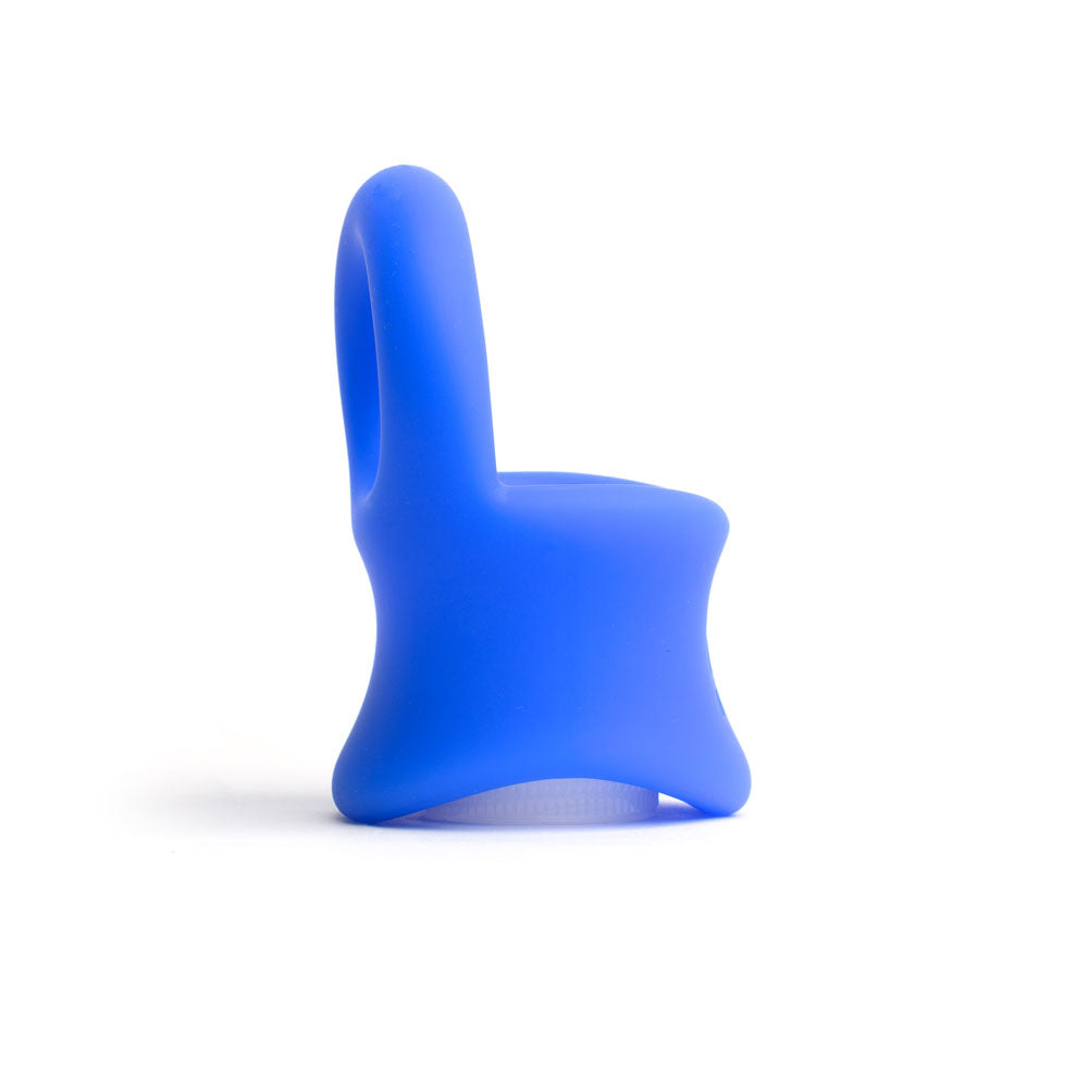 Sport Fucker Baller Silicone Cock Ring - Blue