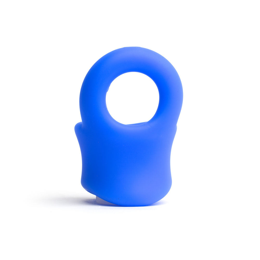 Sport Fucker Baller Silicone Cock Ring - Blue