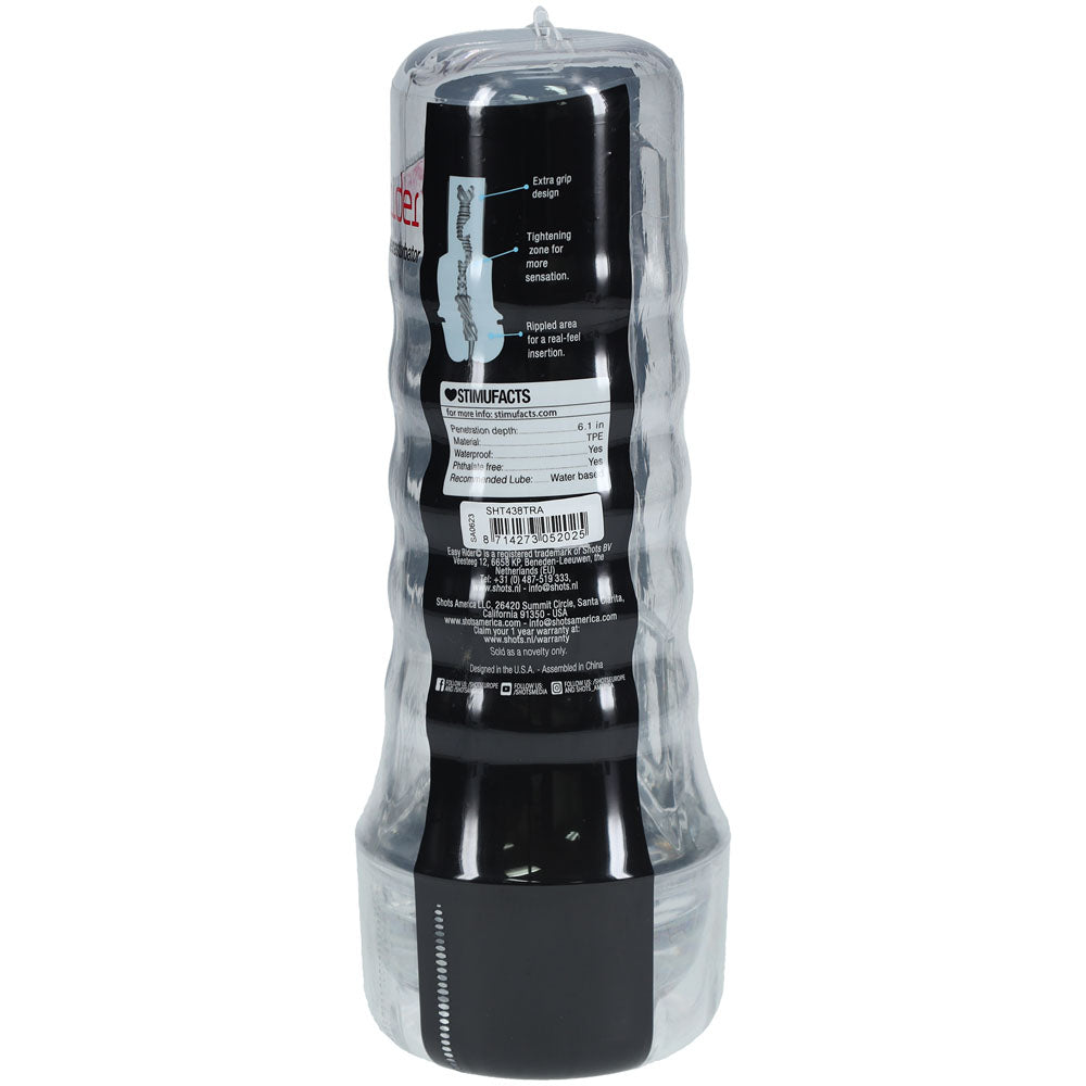 SHOTS Easy Rider Flashlight Style Masturbator - Clear
